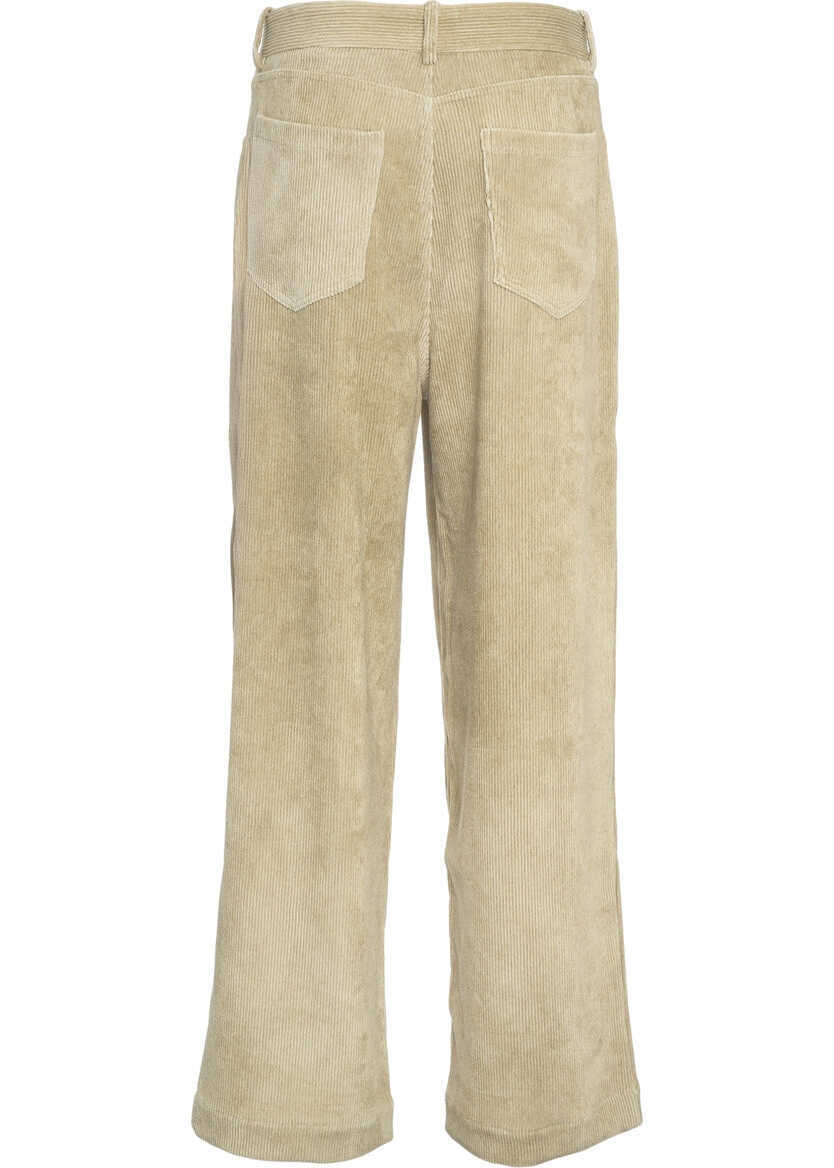 Pantaloni casual Roberto Collina Courduroy pants Beige Barbati (BM 19033654) 4