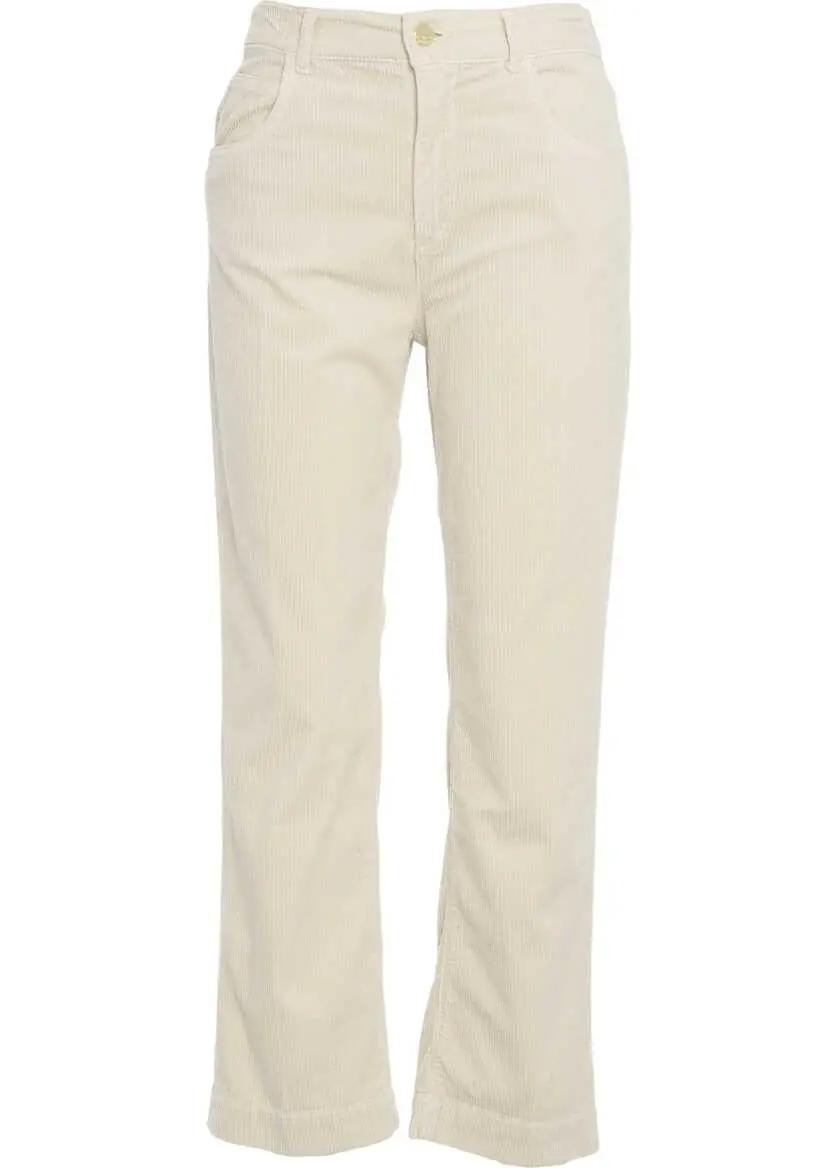 Pantaloni casual Kaos Corduroy pants Beige Femei (BM 19033663) 1