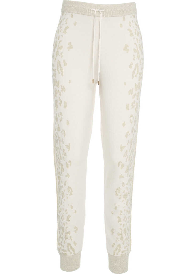 Pantaloni de trening LIU JO SPORT Joggers with animal print Beige Femei (BM 19033666) 1
