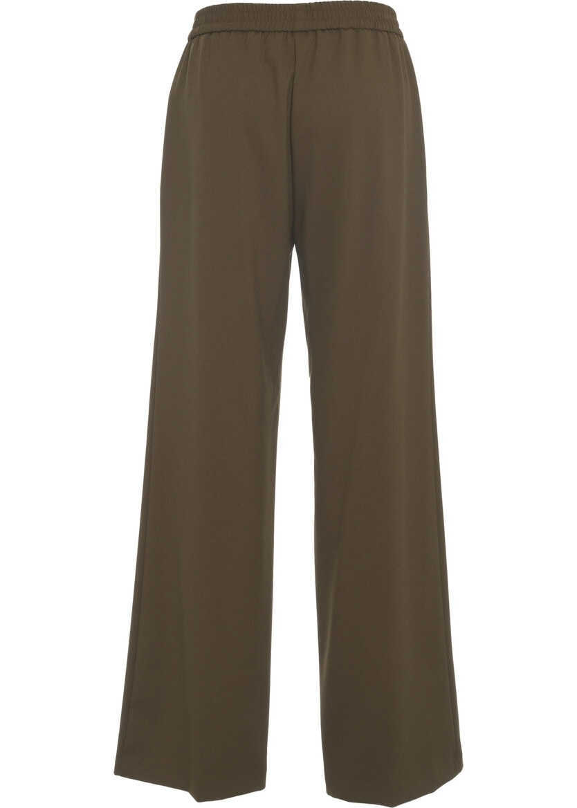 Pantaloni casual Kaos Wide leg trousers Green Femei (BM 19033669) 4