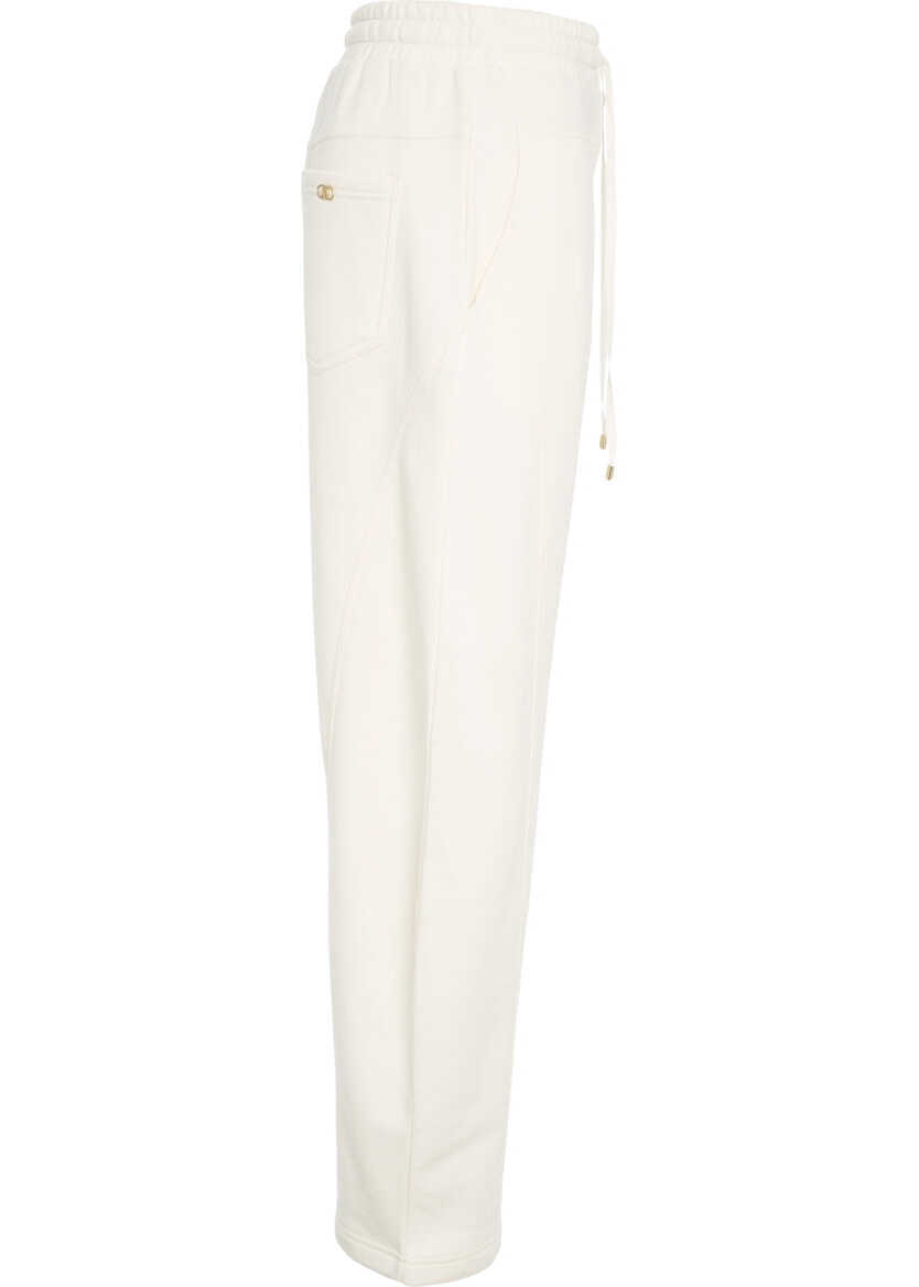Pantaloni office LIU JO SPORT Wide leg pants White Femei (BM 19033672) 3