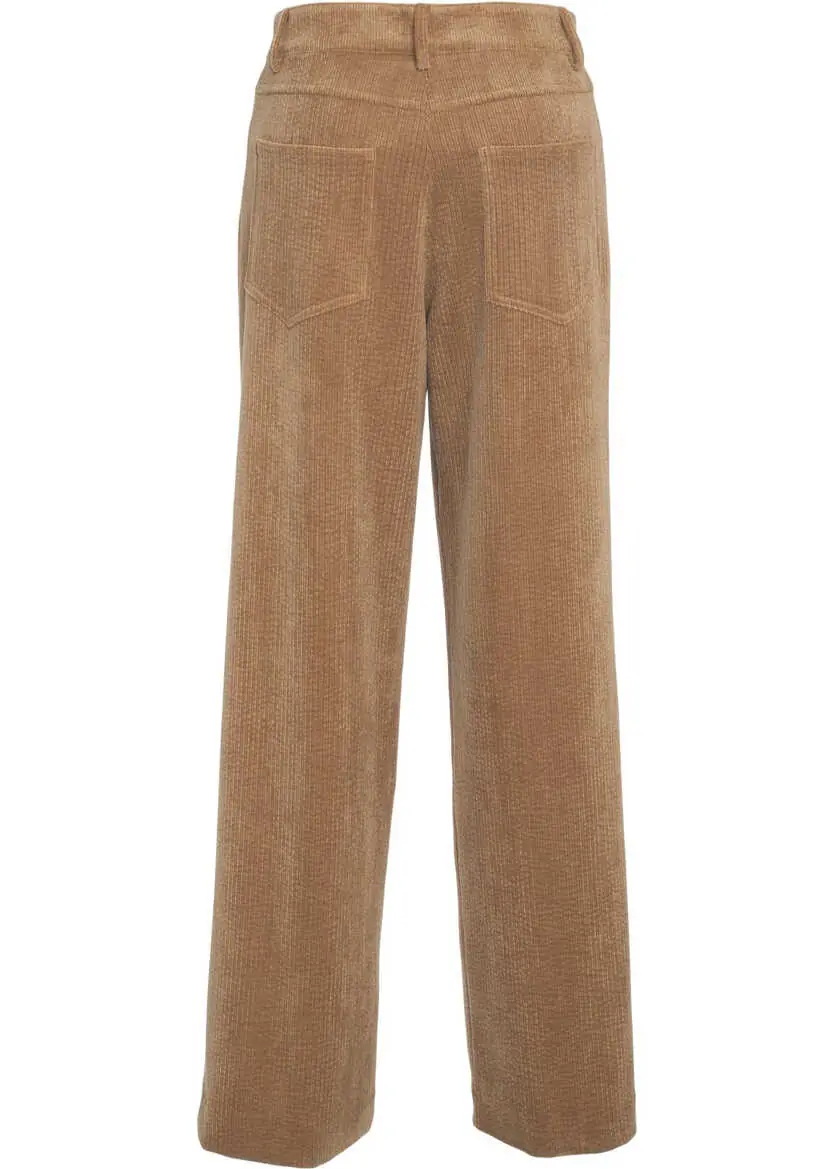 Pantaloni casual 8PM Pleated trousers Philomena Beige Femei (BM 19033675) 4