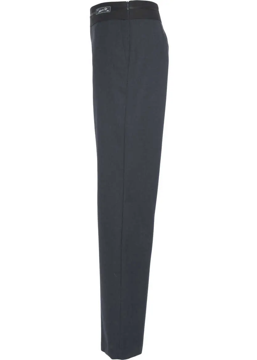 Pantaloni casual Erika Cavallini Trousers wide leg Blue Femei (BM 19033687) 3