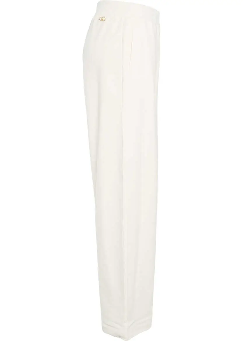 Pantaloni de trening Liu Jo Knit palazzo pants White Femei (BM 19033696) 3