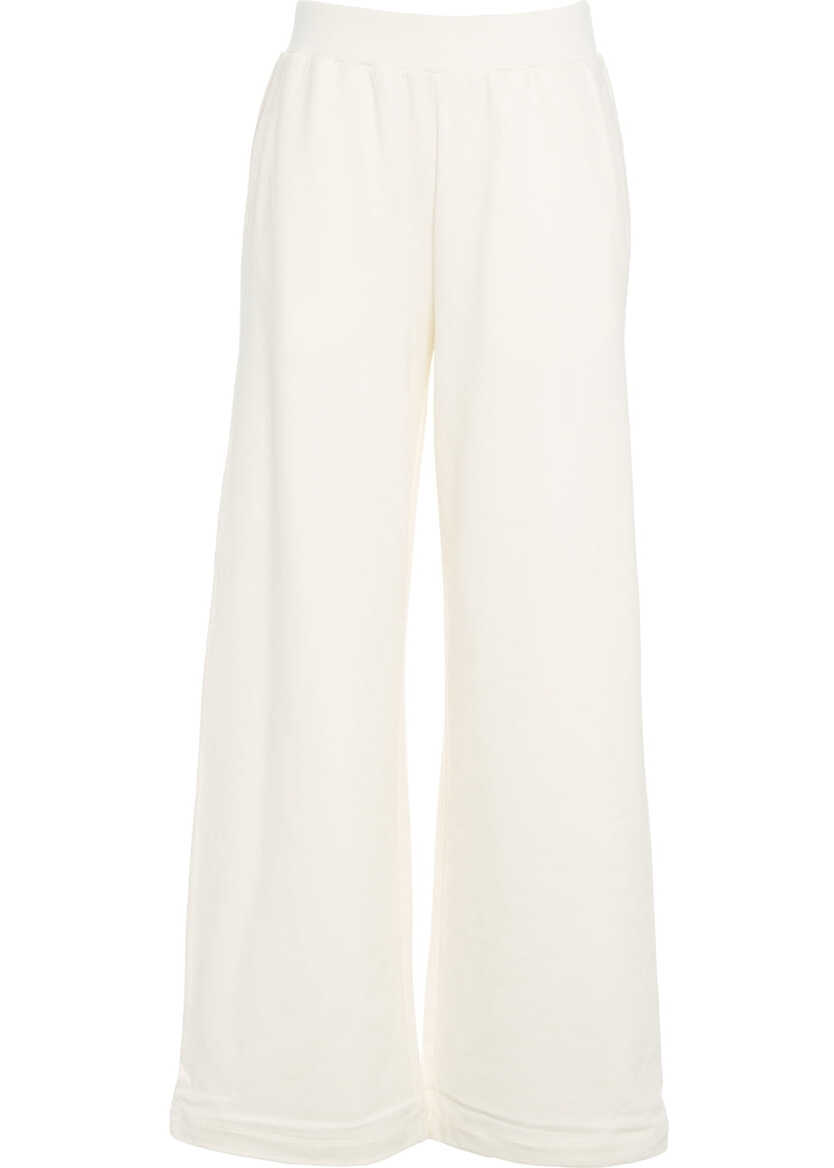 Pantaloni de trening Liu Jo Knit palazzo pants White Femei (BM 19033696) 5