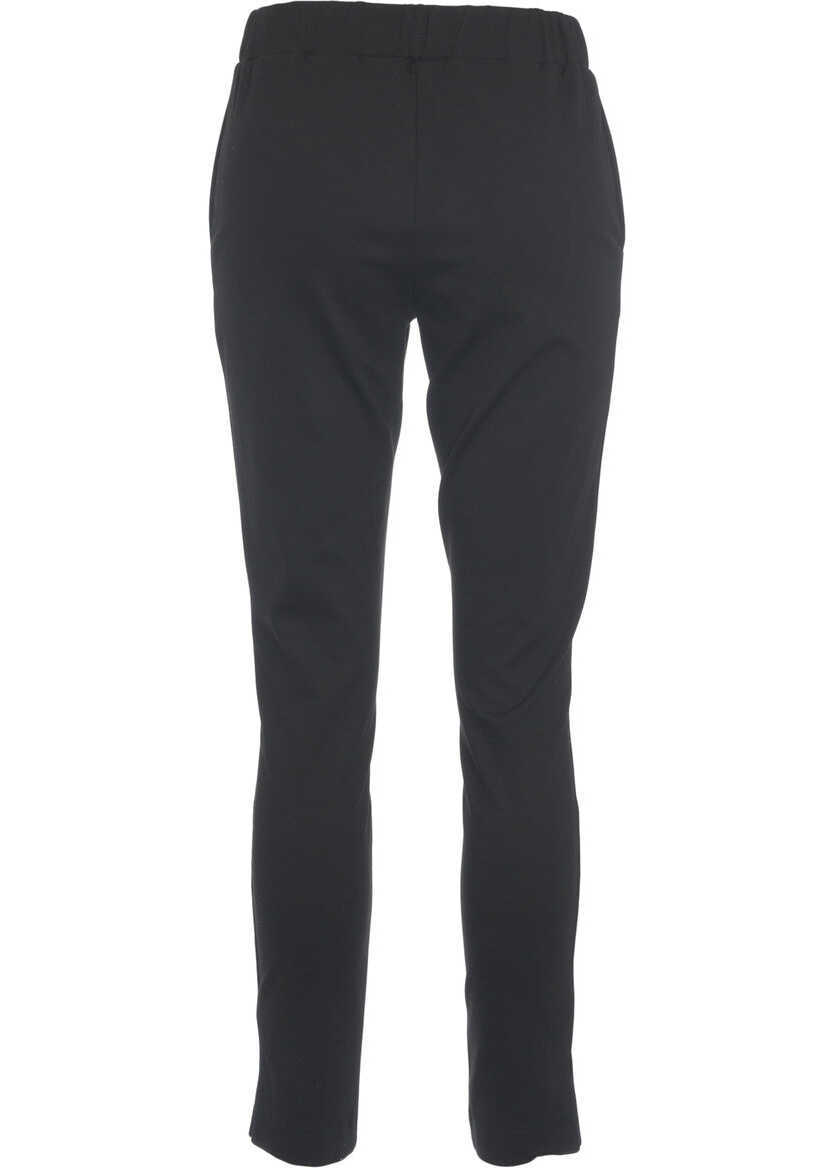 Pantaloni casual OBLO UNIQUE Casual trousers Black Femei (BM 19033708) 4