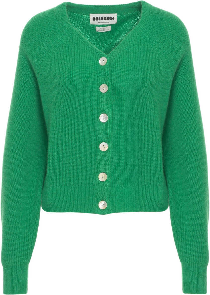 Cardigane CRUSH Cashmere cardigan Semara Green Femei (BM 19033726) 1