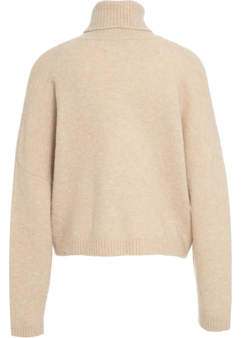 Pulovere CRUSH Cashmere turtleneck sweater Beige Femei (BM 19033732) 3