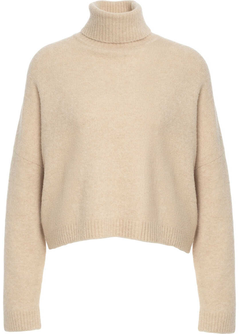Pulovere CRUSH Cashmere turtleneck sweater Beige Femei (BM 19033732) 1
