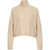 CRUSH Cashmere turtleneck sweater Beige