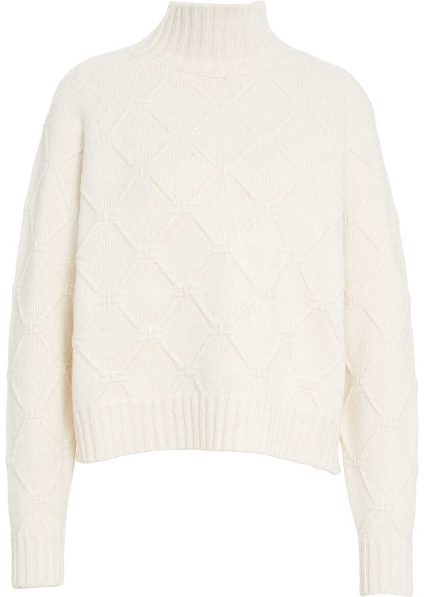 Pulovere Elisabetta Franchi High neck wool sweater White Femei (BM 19033738) 2