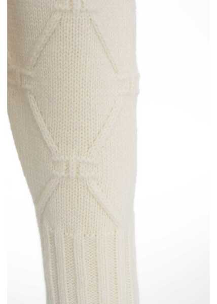 Pulovere Elisabetta Franchi High neck wool sweater White Femei (BM 19033738) 4