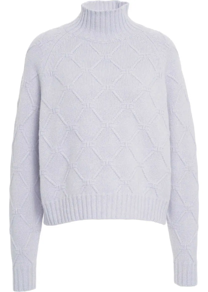 Pulovere Elisabetta Franchi High neck wool sweater Blue Femei (BM 19033738) 2