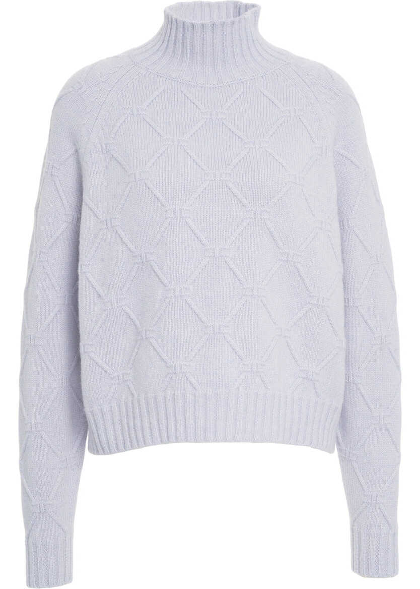 Pulovere Elisabetta Franchi High neck wool sweater Blue Femei (BM 19033738) 1