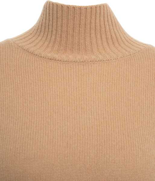 Pulovere CRUSH Cashmere mock neck sweater Beige Femei (BM 19033741) 4