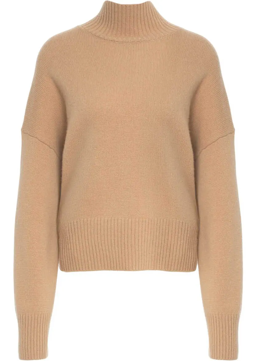 Pulovere CRUSH Cashmere mock neck sweater Beige Femei (BM 19033741) 1