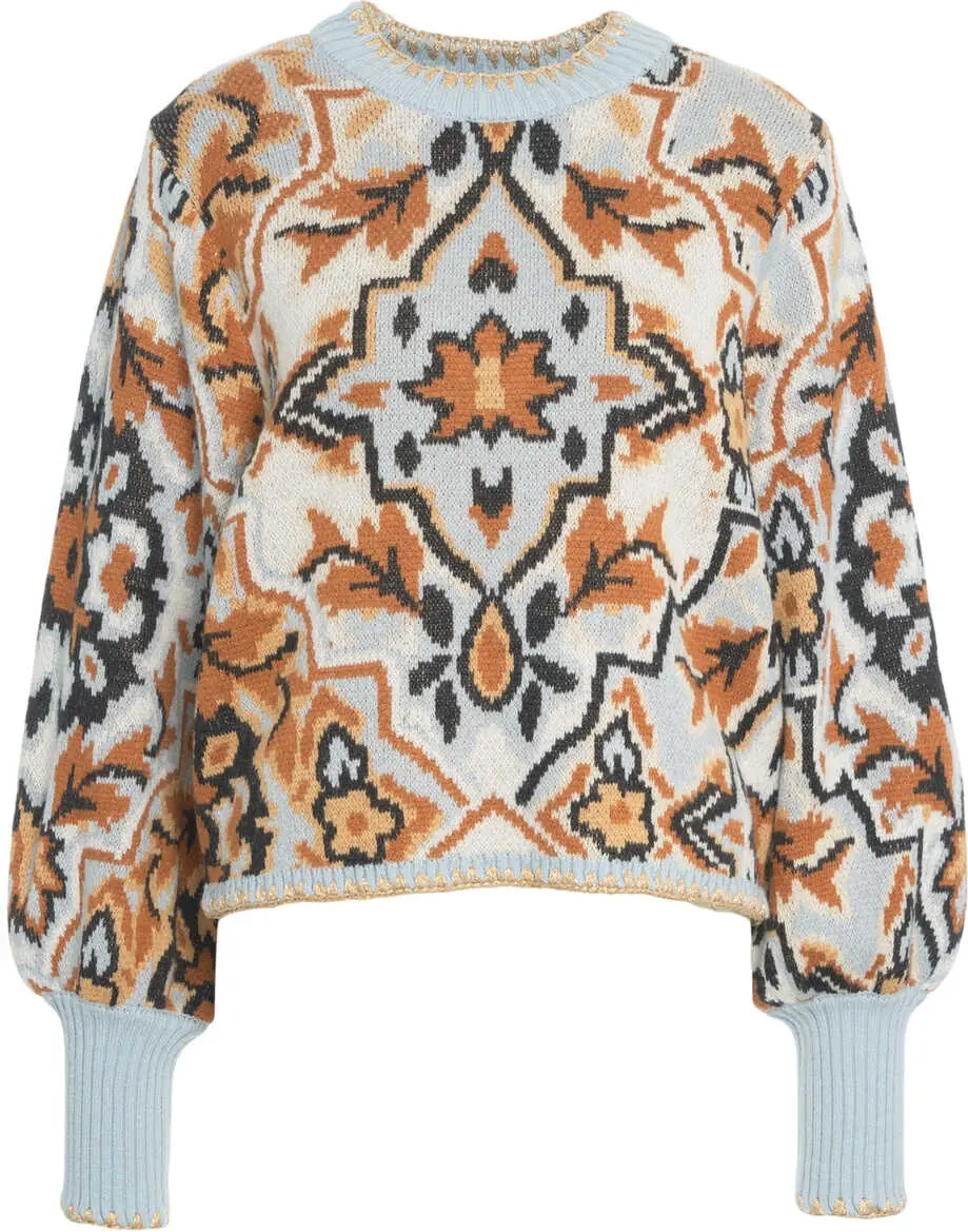 Pulovere Farmrio Sweater with pattern Blue Femei (BM 19033747) 2