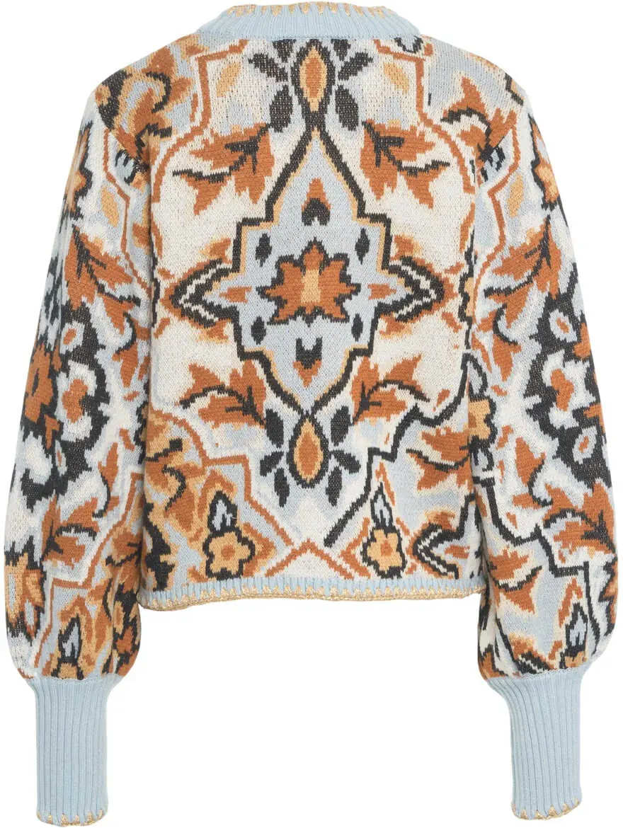 Pulovere Farmrio Sweater with pattern Blue Femei (BM 19033747) 3