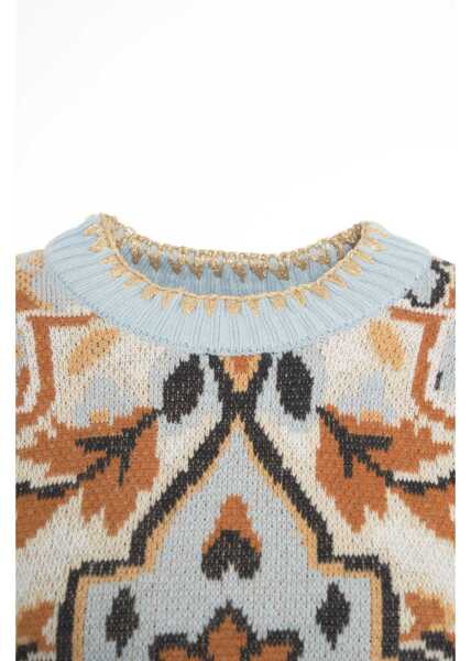 Pulovere Farmrio Sweater with pattern Blue Femei (BM 19033747) 4