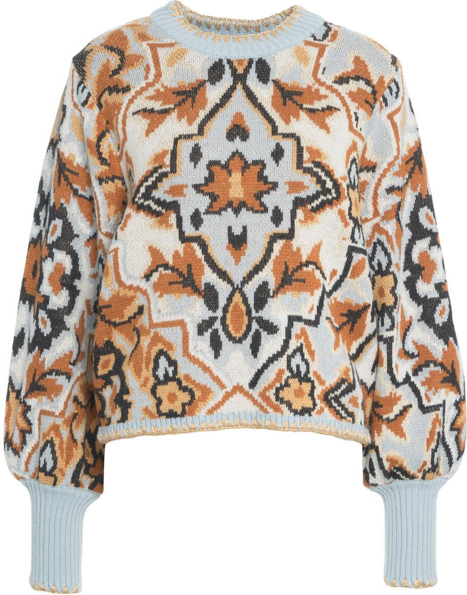 Pulovere Farmrio Sweater with pattern Blue Femei (BM 19033747) 1