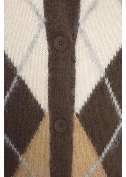 Cardigane Kaos Cardigan with brooch Brown Femei (BM 19033750) 5