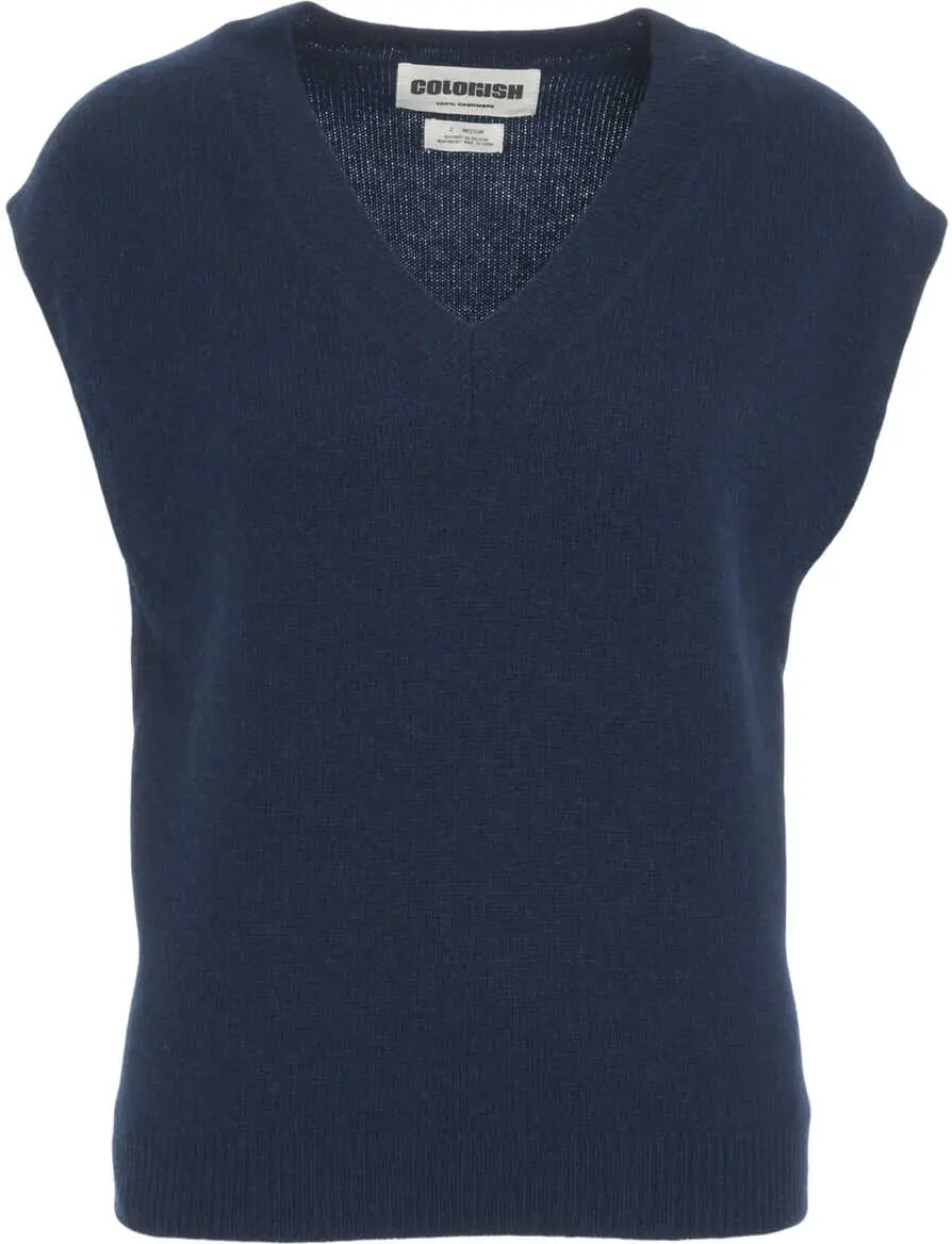 Pulovere casual CRUSH Cashmere vest Nikko Blue Femei (BM 19033753) 2