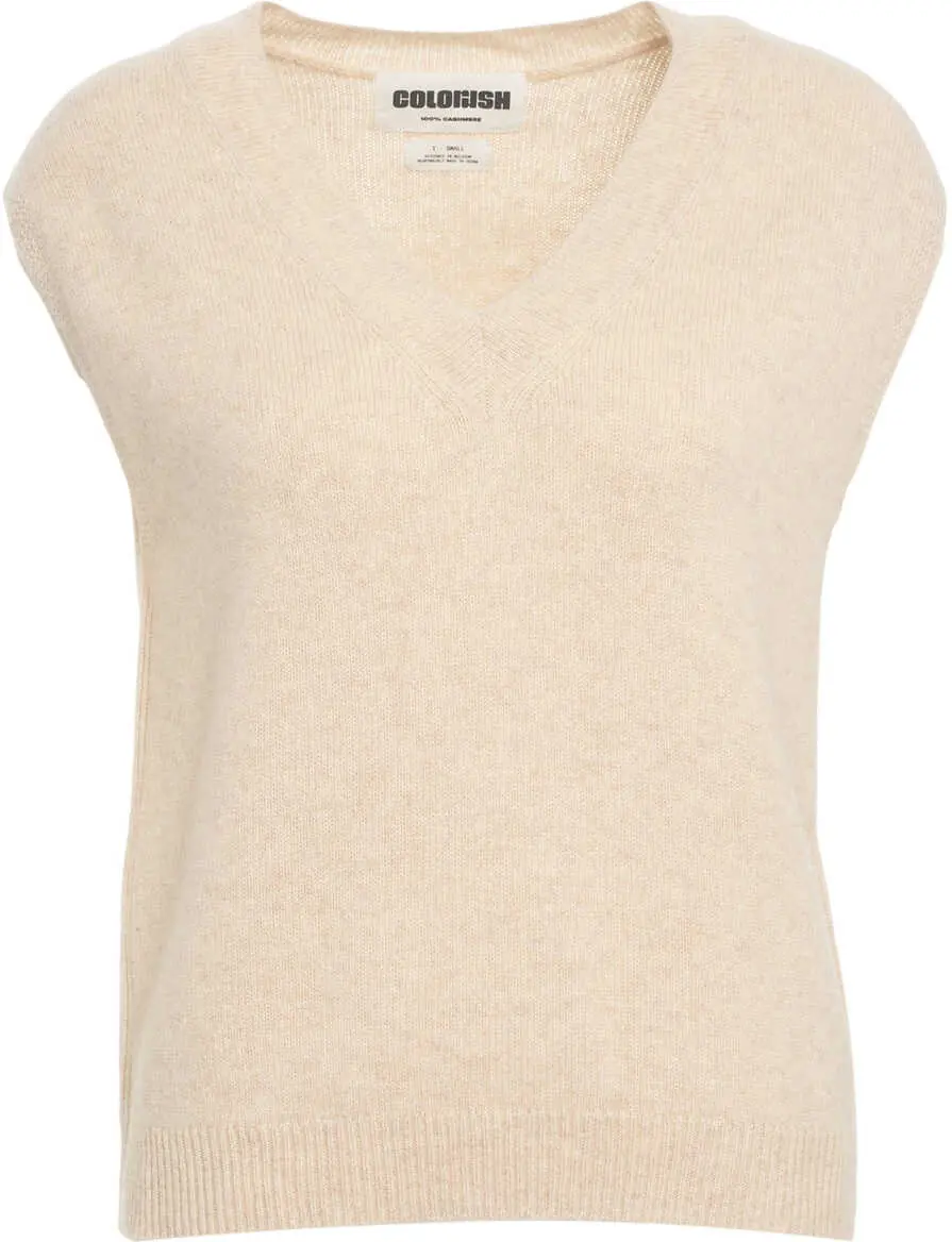 Pulovere casual CRUSH Cashmere vest Nikko Beige Femei (BM 19033753) 2
