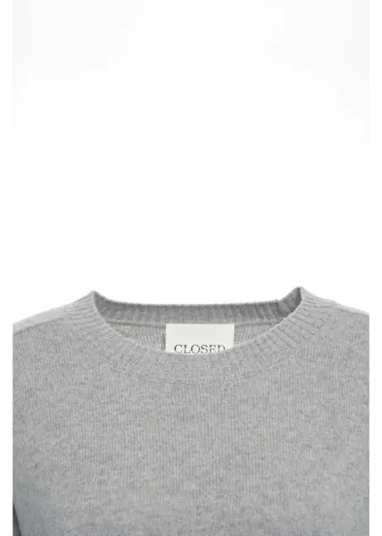 Pulovere CLOSED Wool crew neck sweater Grey Femei (BM 19033768) 4