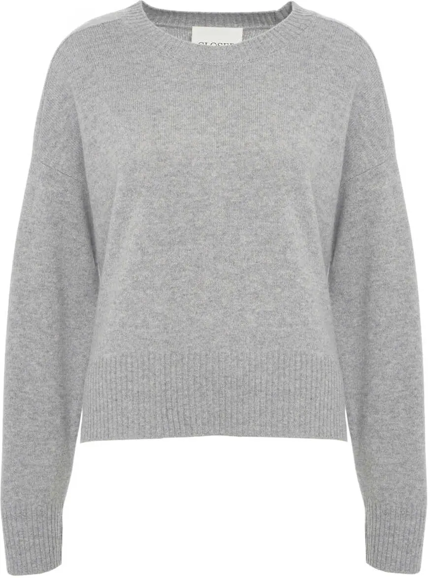 Pulovere CLOSED Wool crew neck sweater Grey Femei (BM 19033768) 1