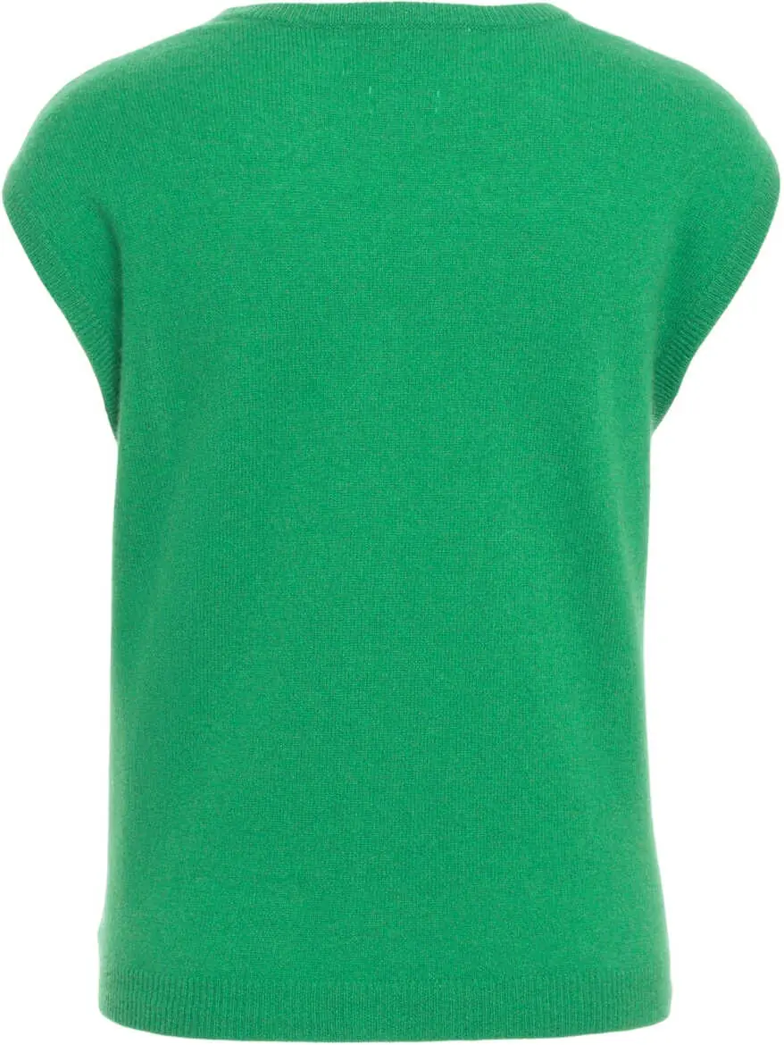 Pulovere casual CRUSH Cashmere vest Green Femei (BM 19033774) 3