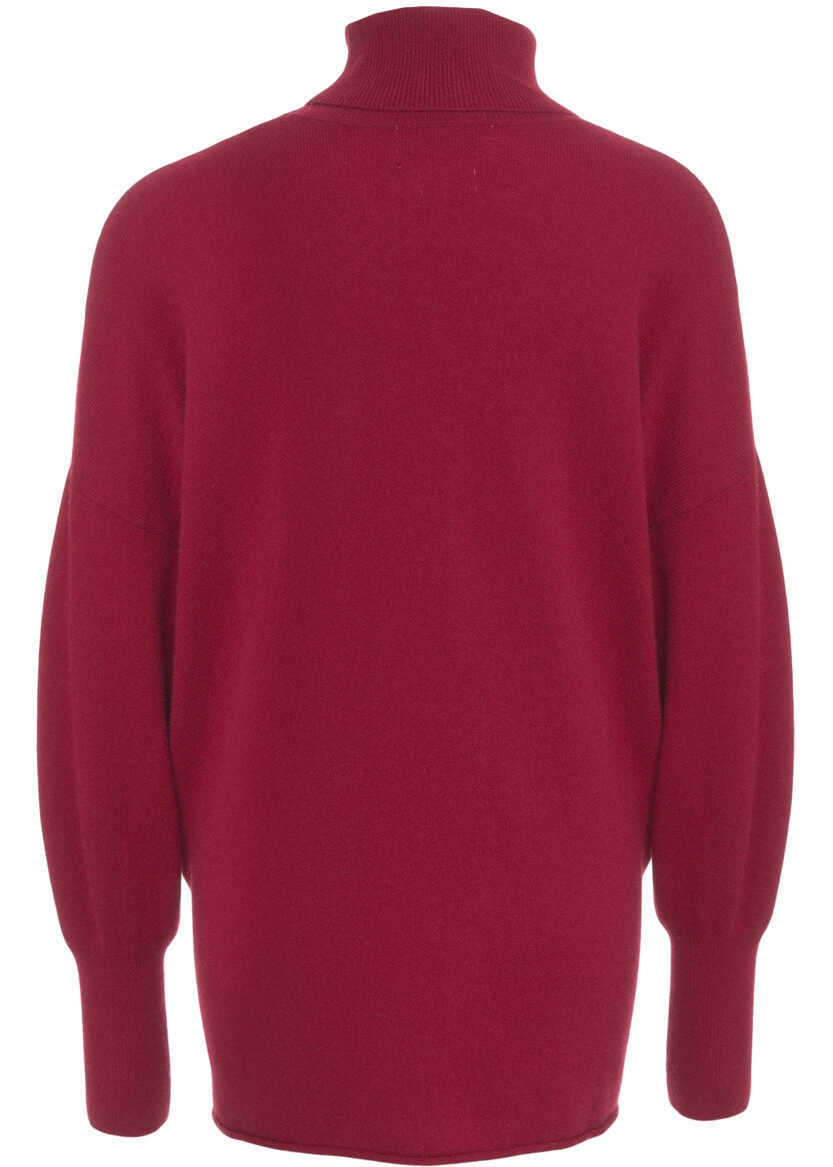 Pulovere CRUSH Cashmere turtleneck sweater Red Femei (BM 19033777) 3