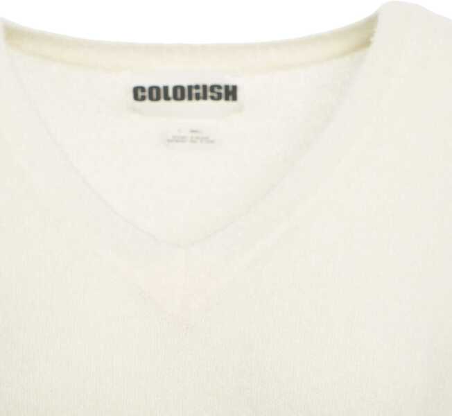 Pulovere CRUSH V-neck sweater Lucia White Femei (BM 19033792) 4