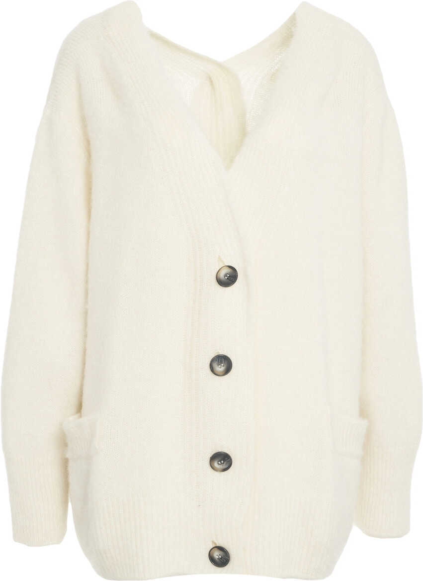 Cardigane Solotre Mohair blend cardigan White Femei (BM 19033822) 2
