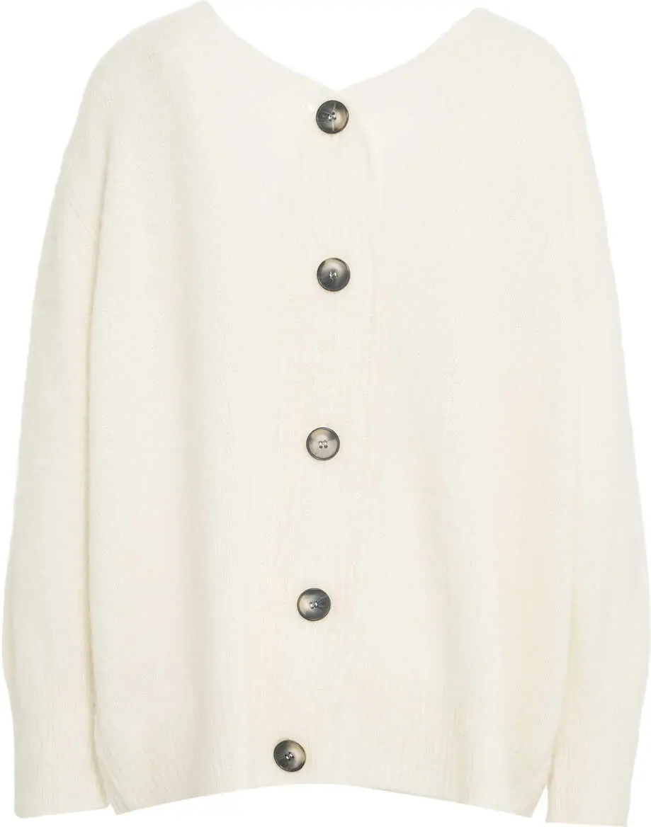 Cardigane Solotre Mohair blend cardigan White Femei (BM 19033822) 3