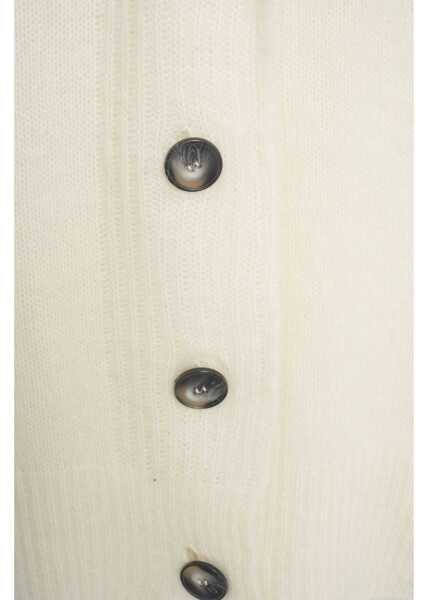 Cardigane Solotre Mohair blend cardigan White Femei (BM 19033822) 4