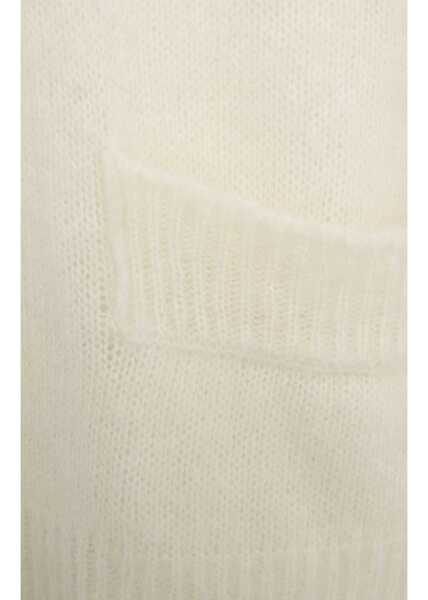 Cardigane Solotre Mohair blend cardigan White Femei (BM 19033822) 5