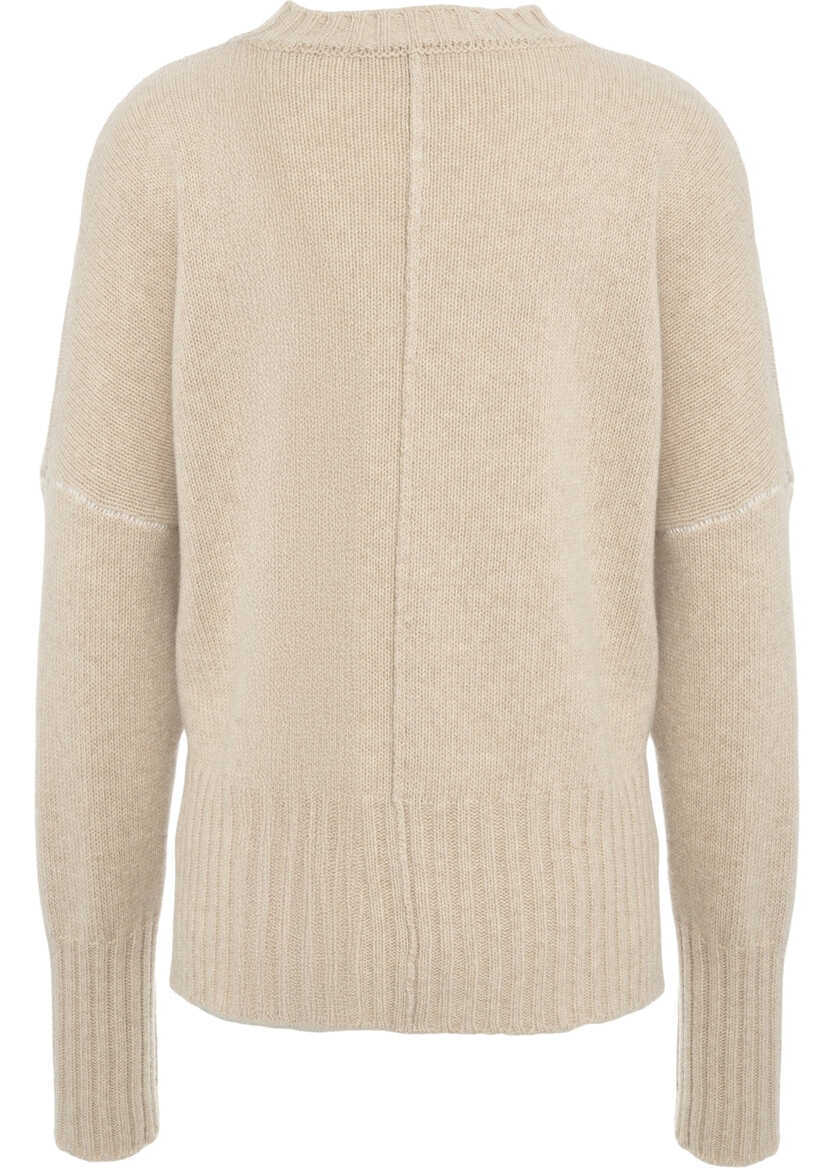 Pulovere Jei O Knit sweater with logo Beige Femei (BM 19033825) 3