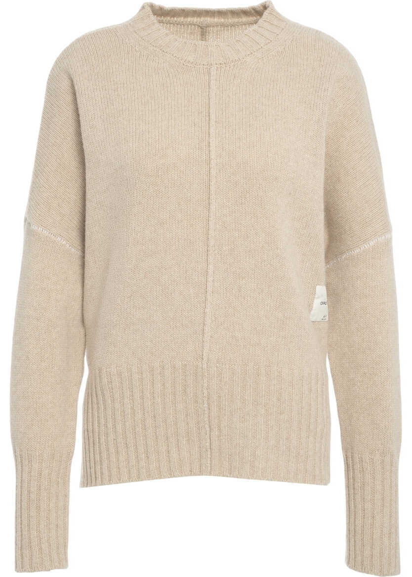 Pulovere Jei O Knit sweater with logo Beige Femei (BM 19033825) 1