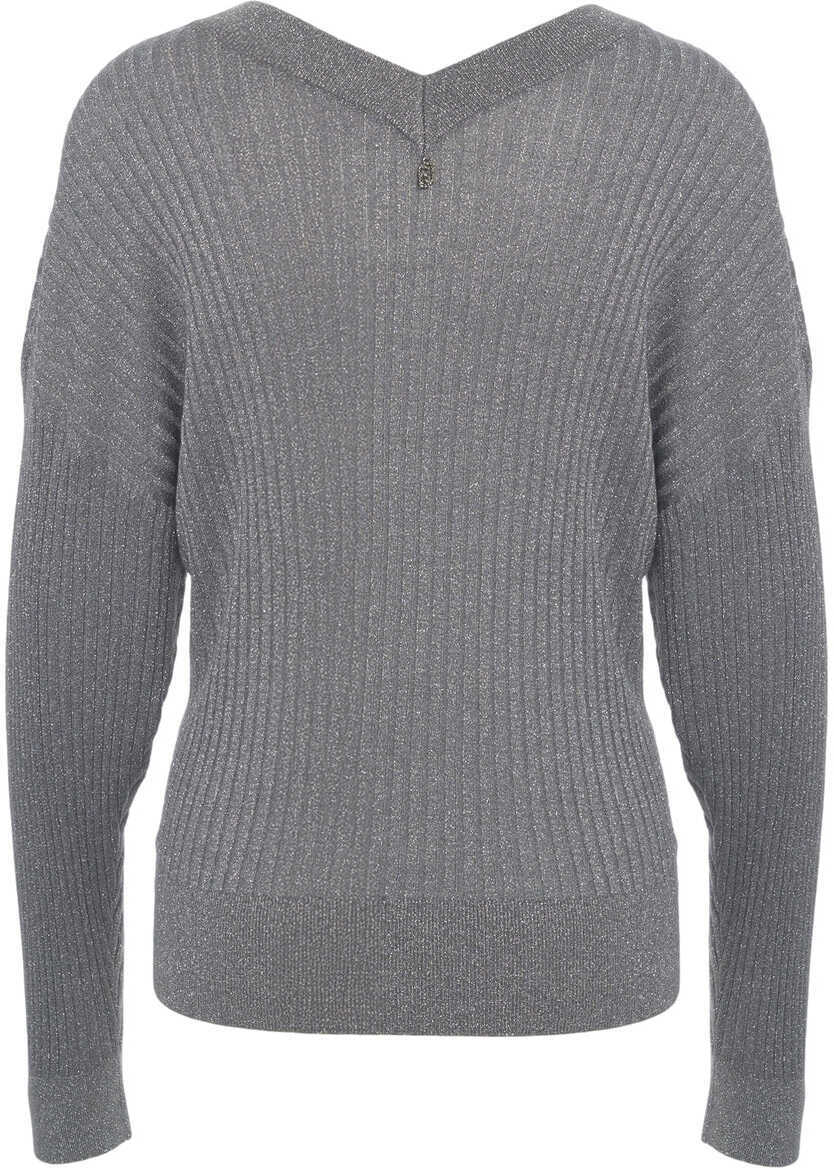 Pulovere Liu Jo V-neck sweater Grey Femei (BM 19033834) 3