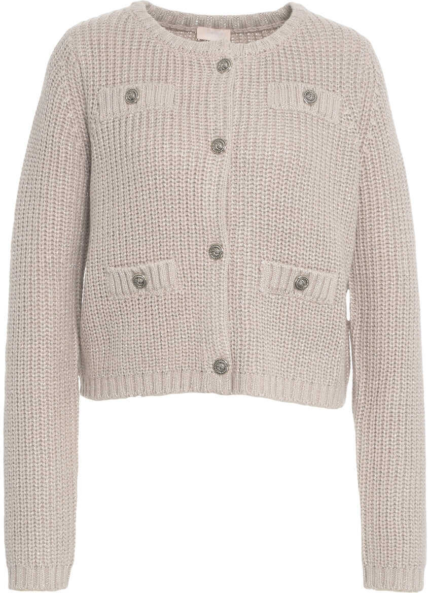 Cardigane Liu Jo White Lurex cardigan Beige Femei (BM 19033837) 2