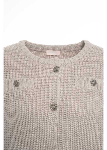 Cardigane Liu Jo White Lurex cardigan Beige Femei (BM 19033837) 4