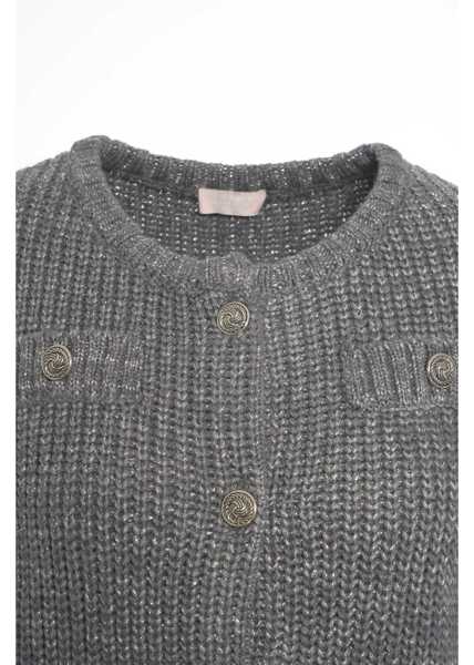 Cardigane Liu Jo White Lurex cardigan Grey Femei (BM 19033837) 4
