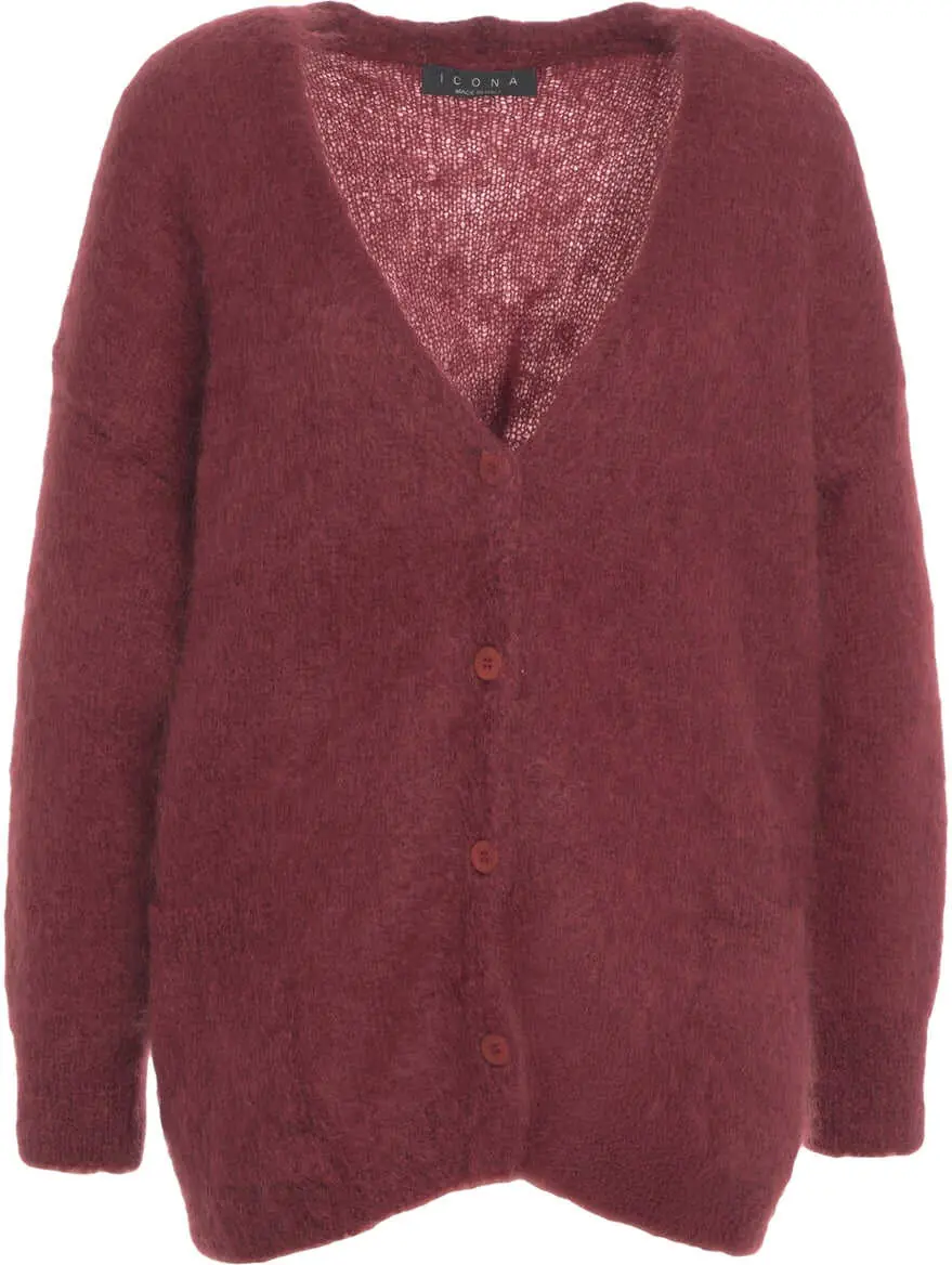 Cardigane Kaos Mohair cardigan Red Femei (BM 19033852) 1