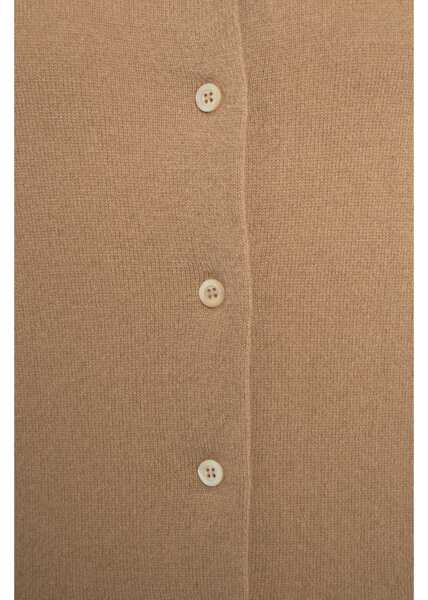 Pulovere casual Jei O Knit vest with button closure Beige Femei (BM 19033867) 5