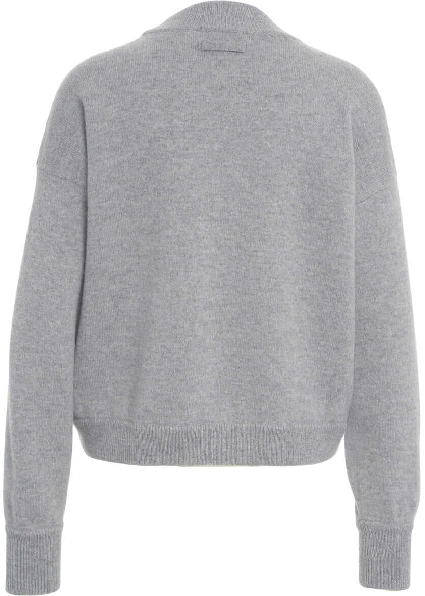 Pulovere Solotre Wool mock neck sweater Grey Femei (BM 19033870) 3