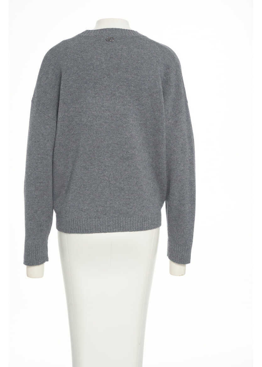 Pulovere Liu Jo White Sweater with cut-outs Grey Femei (BM 19033876) 3