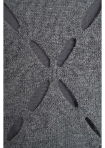 Pulovere Liu Jo White Sweater with cut-outs Grey Femei (BM 19033876) 5