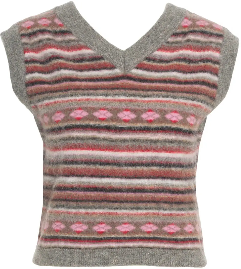 Pulovere casual Solotre Knit vest with pattern Multicolor Femei (BM 19033882) 1