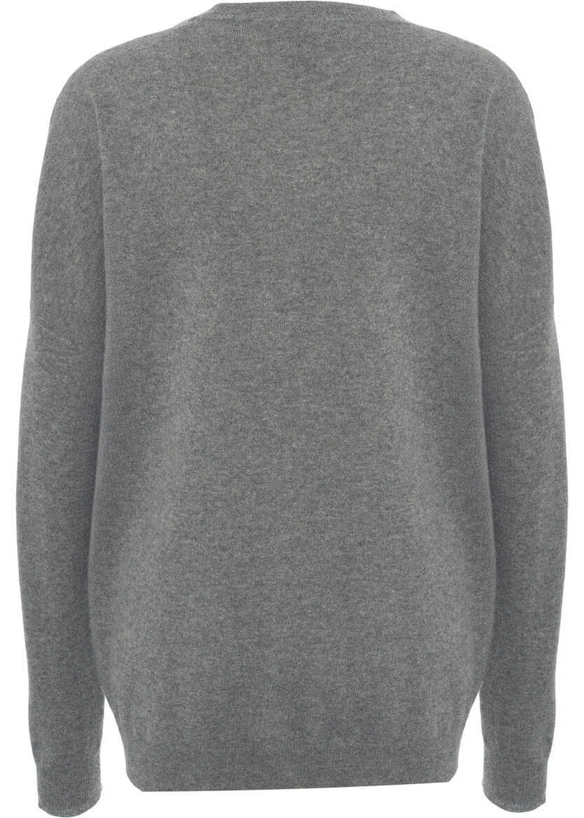 Pulovere Jei O Sweater with argyle pattern Grey Femei (BM 19033894) 3