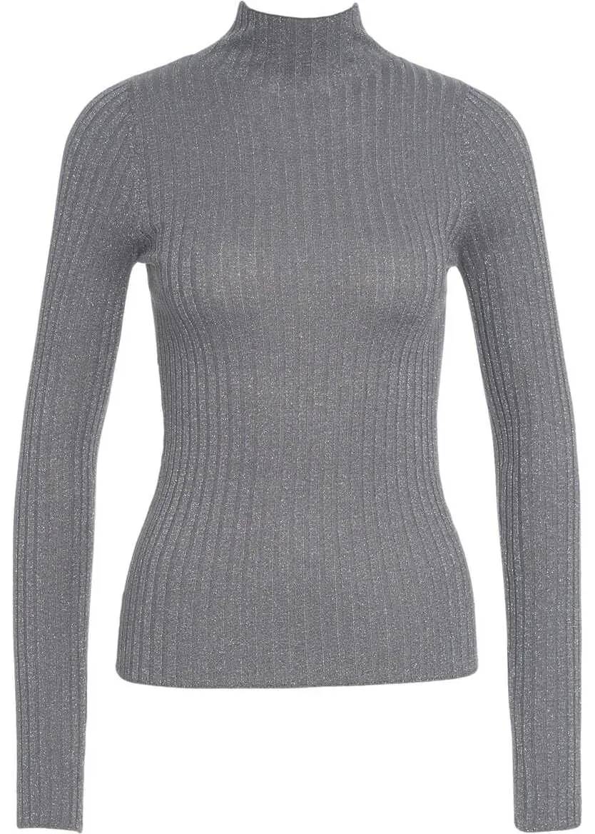 Pulovere Liu Jo White Lurex turtleneck sweater Grey Femei (BM 19033900) 2